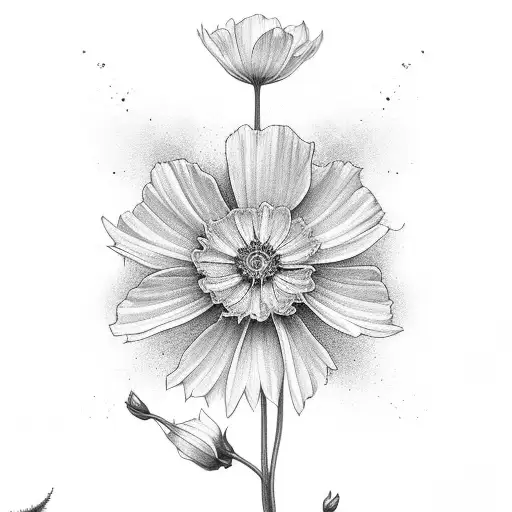October Birth Flower Tattoo Ideas {Marigolds + Cosmos} - TattooGlee | Birth flower  tattoos, Flower tattoo, Cosmos tattoo