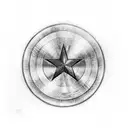 captain america shield tattoo design idea