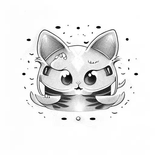 Guppy the Cat (from The Binding of Isaac) tattoo design idea