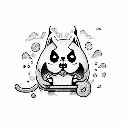Guppy the Cat (from The Binding of Isaac) tattoo design idea