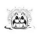 Guppy the Cat (from The Binding of Isaac) tattoo design idea