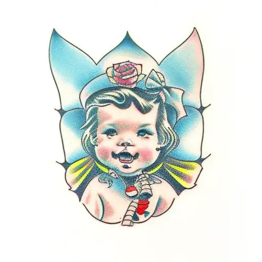 Children tattoo design idea