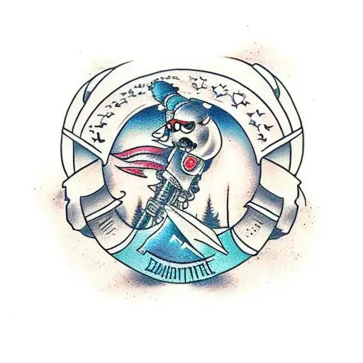 Attitude and Determination tattoo design idea