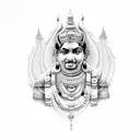 shri ram band tattoo design idea