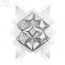 3D hexagonal tattoos tattoo design idea