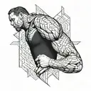 Medium triceps tattoo design idea