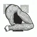 Medium triceps tattoo design idea