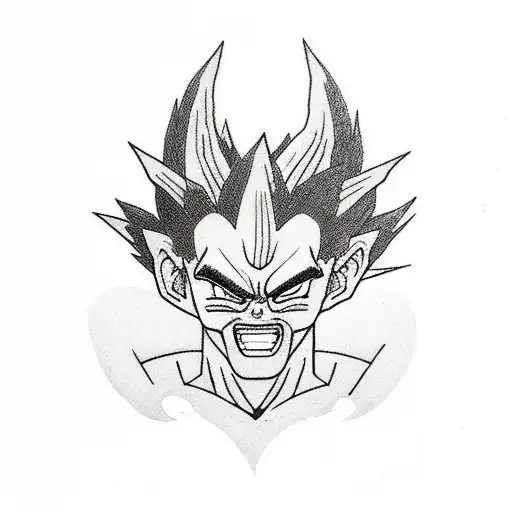 black goku tattoo design idea
