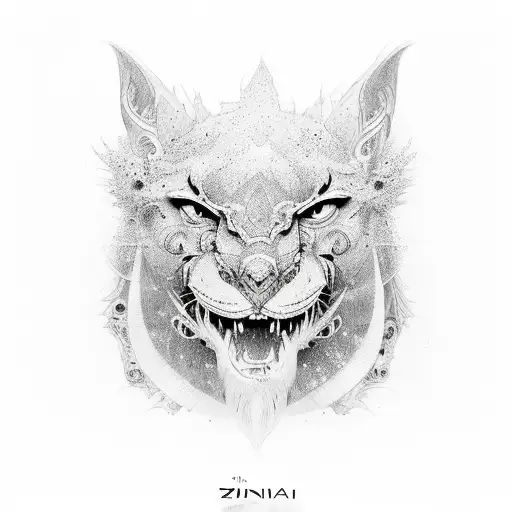 the name "Zinari" tattoo design idea