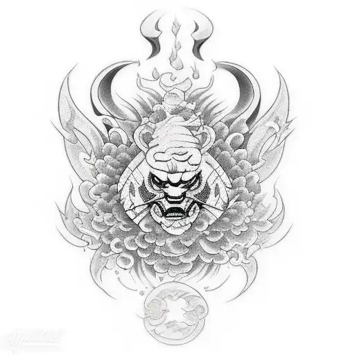 baki the grapppler  tattoo design idea