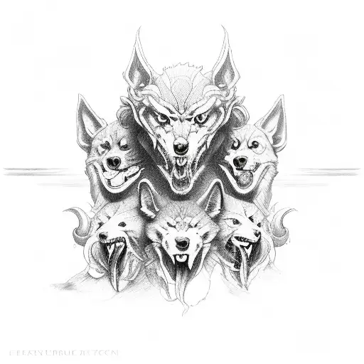 cerberus tattoo design idea