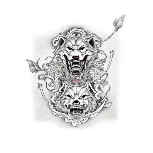 cerberus tattoo design idea