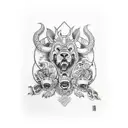 cerberus tattoo design idea