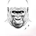 Gorilla tattoo design idea
