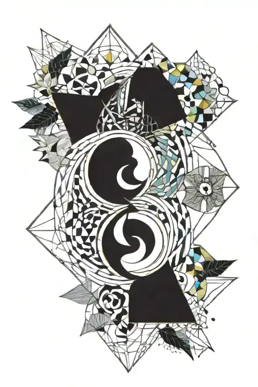 2 lovers soulmates together with fortune and happiness forever in all time and space. In every universe they find each o tattoo design idea