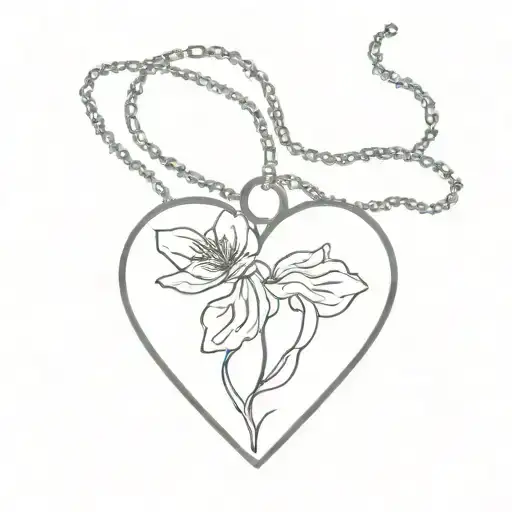 heart shaped locket tattoo design idea