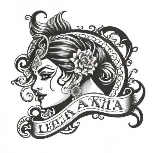 Leela ankita akash name tattoos tattoo design idea