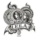 Leela ankita akash name tattoos tattoo design idea