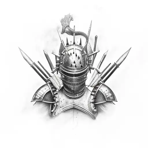 dark souls tattoo design idea