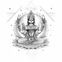 deusa lakshmi tattoo design idea