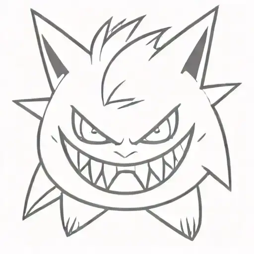 Gengar Pokémon tattoo design idea