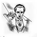 godfather tattoo design idea