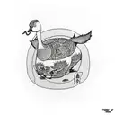 psyduck tattoo design idea