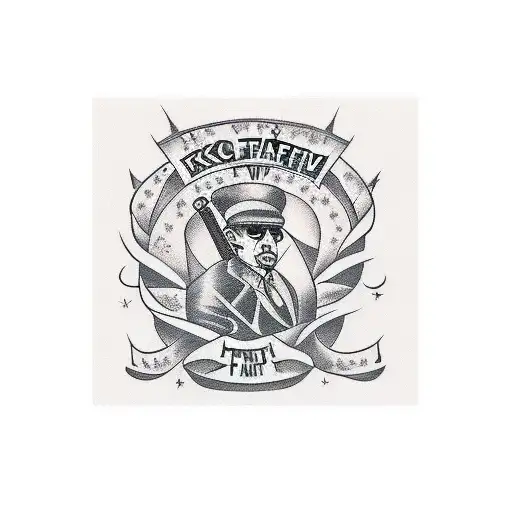 skript tattoo that says "cash family mafia" that goes on neck tattoo design idea