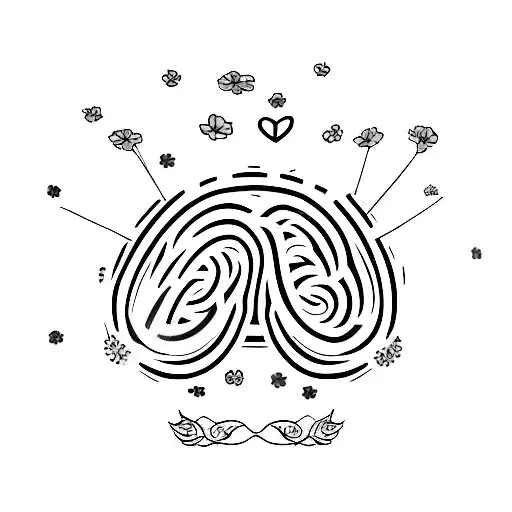 A simple and elegant tattoo of a hand signing the American Sign Language I love you symbol, with a trail of colorful flowers flowing from the fingertips tattoo design idea