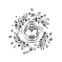 A simple and elegant tattoo of a hand signing the American Sign Language I love you symbol, with a trail of colorful flowers flowing from the fingertips tattoo design idea