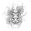 Junebug gothic tattoo design idea