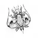 Junebug gothic tattoo design idea