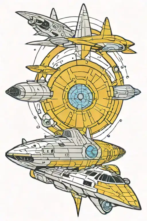 Star trek enterprise ship tattoo design idea