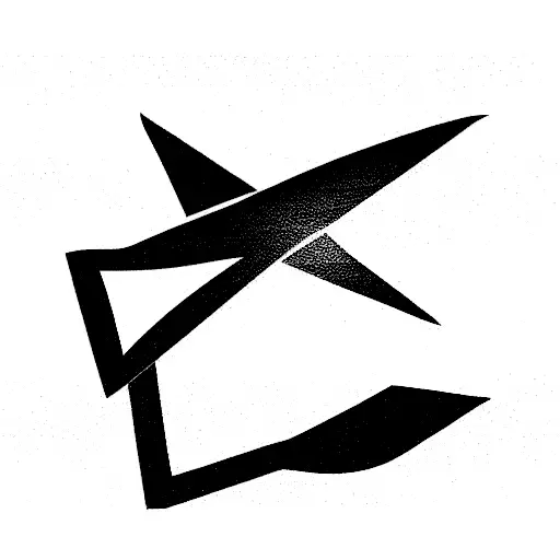 paper airplane football tattoo design idea