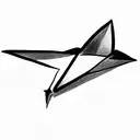 paper airplane football tattoo design idea