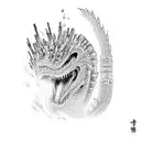 mecha godzilla tattoo design idea