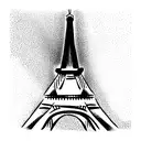 eiffel tower tattoo design idea