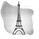 eiffel tower tattoo design idea
