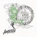 ambition that goes forever tattoo design idea