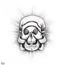 eye crying looking at death tattoo design idea