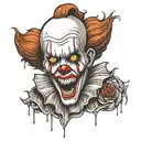 Pennywise tattoo design idea