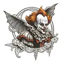 Pennywise tattoo design idea