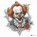 Pennywise tattoo design idea
