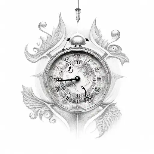 father time mother nature  tattoo design idea