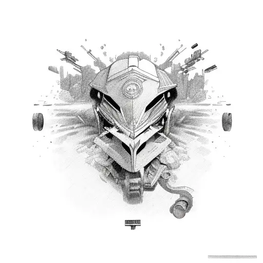 moterbike education heart break  tattoo design idea