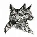matching tattoos for a trans man and his mom tattoo design idea