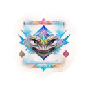 mirrors and deception tattoo design idea