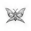 moth  tattoo design idea