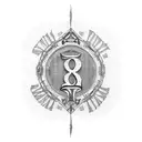 Roman Numeral Birthdate  tattoo design idea