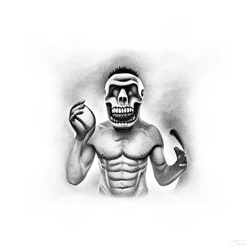 stripping banana tattoo design idea